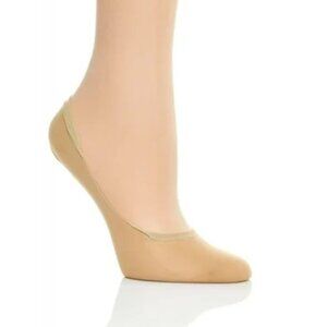 Hue Womens M/L Shoe Size 7-10 4 Pack Nylon Bare Liner Socks in Nude U17677 595